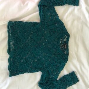 Long sleeve see through top